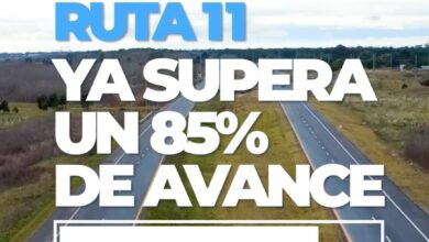 ️ La doble mano de la Ruta 11 supera el 85 % de avance y estará terminada antes del verano