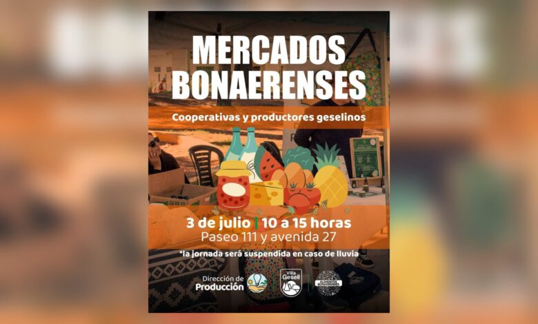 Mercados Bonaerenses tendrá una nueva jornada en Paseo 111 y Avenida 27